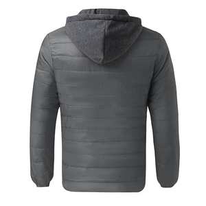 Veste bomber matelassée pour homme sur mesure, tissu en toile épaisse d'hiver, col montant, logo frontal, style décontracté, imperméable, vente en gros en plein air - Product Image 6