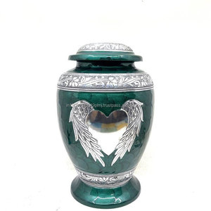 Wholesale Wings Engraved Brass Cremation Urn <b>for</b> Human & Adult <b>Ashes</b> Metal Cremation & <b>Keepsake</b> Memorial Cremation Urns Supplier - Product Image 2