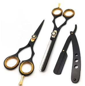 Juego de tijeras de estilista de dientes de corte plano japonés de 7 pulgadas, tijeras de corte de pelo de acero inoxidable, accesorio de peluquería - Product Image 2