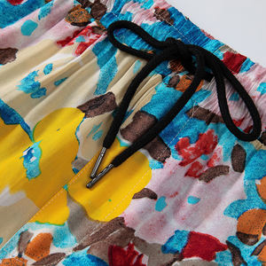 Ensemble chemise et short hawaïen en polyester respirant pour l'été tenue assortie à la mode personnalisée adaptée aux commandes de plage OEM - Product Image 6