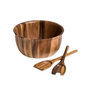 Ensaladera decorativa de madera de primera calidad, tazón de sopa de diseñador hecho a mano, tazón de sopa de madera clásico elegante al por mayor - Product Image 6