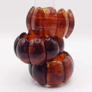 Ensemble de bracelets élégants en résine pour femmes, bijoux faits à la main, accessoires de mode ethniques modernes, cadeau, vente en gros, artisanat en résine - Product Image 2