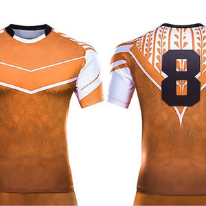 Diseña tu ropa de equipo personalizada, uniforme de rugby de impresión personalizada, hecho en fábrica, precio al por mayor, uniforme de rugby de secado rápido - Product Image 4