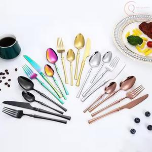 Ensemble de couverts en acier inoxydable moderne et écologique pour hôtel et usage festif |   Couverts durables et élégants - Product Image 6