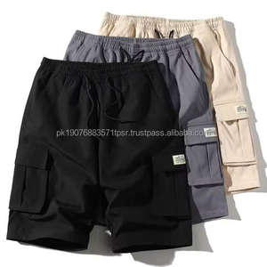 Nouveau Short Cargo d'Été Décontracté Grande Taille pour Hommes, Respirant, Anti-Plis, Taille Mi-Haute avec Poches, Vente en Gros Personnalisée - Product Image 1