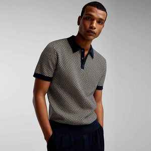 เสื้อโปโลเสื้อโปโลของผู้ชายป้องกันริ้วรอยเสื้อยืดผู้ชายเสื้อโปโลลำลองแขนสั้นและผิวทนต่อรอยยับ - Product Image 5