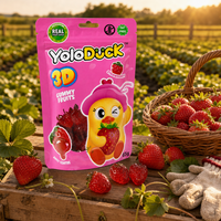 YoloDuck Vente en gros Gommes aux fruits roses en sachet de 65g à fort potentiel de profit, prêtes à l'emploi