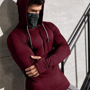 Sweat à capuche à manches longues de sport décontracté pour hommes, résistant aux UV et respirant, couleur unie pour la randonnée et la pêche - Product Image 4
