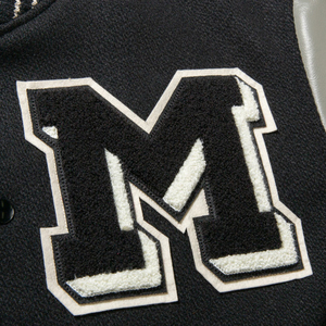 Chaqueta Deportiva Varsity para Hombre, Personalizada al por Mayor, Pedidos al por Mayor, Servicio OEM ODM, Transpirable, Cómoda, con Mangas de Chenilla y Algodón - Product Image 3