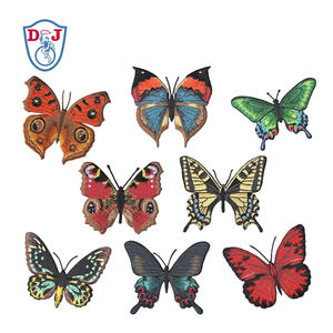 Bordado Emblema Hierro En Mariposa Roja Parches Wappen - Product Image 1
