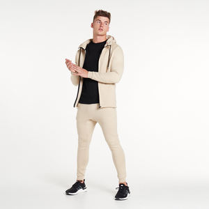 Sudadera con capucha para hombre, de invierno, ecológica, transpirable, con forro, logotipo personalizado, algodón de alta calidad, forro polar grueso, con cremallera - Product Image 6