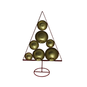 Support en fer T Lite au design unique avec utilisation de feuille d'or 3 T Lite pour la décoration de Noël et la décoration d'éclairage de table - Product Image 6