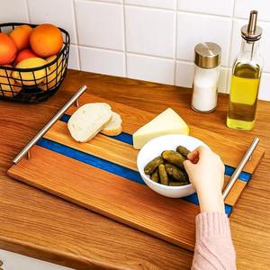 Best Quality Minimalist Resin and Wood <b>Tray</b> Contemporary <b>Organizer</b> for Tabletop Vanity <b>Desk</b> and Daily Essentials At Best Price - Product Image 6