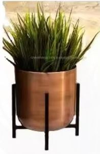 Macetas de Metal hechas a mano para decoración de sala de estar, maceta de hierbas y plantas de flores para exportar desde la India, accesorios de jardín - Product Image 4