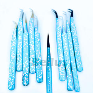 Pince à épiler d'extension de cils pointe pointue fibre de précision en acier inoxydable outil de cils de Salon Budget Friendly Option personnalisée - Product Image 4