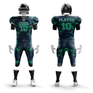 Camiseta de fútbol americano de poliéster 100% de talla grande personalizada, manga corta, transpirable, Frente, último diseño, bordado por sublimación - Product Image 1