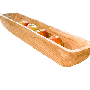 Ustensiles de cuisine ustensiles de table décoratifs longs bols à pâte en bois avec poignées en métal Fruits et bougies de service pour bols à pâte - Product Image 3
