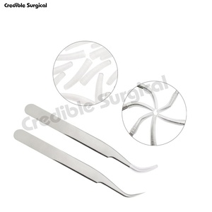 Pinzas de pestañas de acero inoxidable de alta calidad más vendidas para extensiones de pestañas y uso de cejas herramienta de belleza al por mayor - Product Image 6