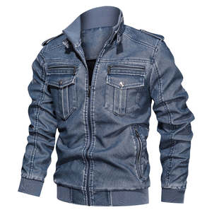 2024 veste en cuir de moto personnalisée de haute qualité pour hommes avec nouveau style de fermeture éclair pour l'hiver - Product Image 3