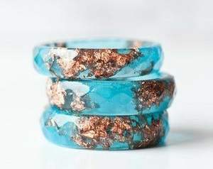 SOUVENT exagéré éblouissant multicolore résine acrylique Bracelet large irrégulier carré mode Bracelet - Product Image 5