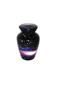 Classic Small Mini Cremation <b>Keepsake</b> Urns for Human <b>Ashes</b> with Box Lovely Galaxy Design - Product Image 4
