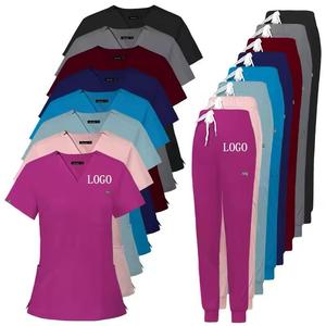 Uniformes de gommage médicaux femmes gommage infirmière uniforme haut pour hôpital OEM Service gommage infirmière - Product Image 1