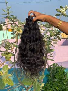 Venta al por mayor 100% Extensiones de cabello natural indio natural sin procesar Cabello humano alineado con cutícula virgen de un solo donante Cabello de la mejor calidad - Product Image 6