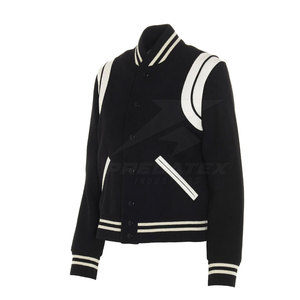 Windproof Breathable Quick Dry Stand High Quality Women Letterman Jacket Casual Outerwear OEM Service Wholesale Hot Sale Winter - Product Image 2