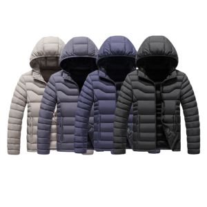 Abrigo de invierno de seguridad de alta calidad para hombre, ropa de calle, diseñador estampado, chaqueta acolchada de burbujas gruesa cálida para hombres - Product Image 1