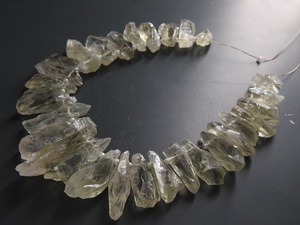 <b>Green</b> Amethyst Natural Crystal Rough <b>Stick</b> Slab Nuggets Loose Raw Minerals Stone 10-Inch Strand 20-45MM Approx PMEGEMSBEAD 5 - Product Image 5