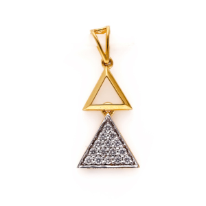 Collar con Colgante de Triángulo Geométrico de Doble Capa, Nuevo y Moderno, para Mujer, Regalo para Fiesta - Product Image 5