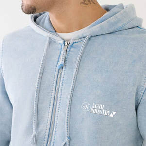 บริการ OEM ขั้นต่ำในการสั่งซื้อน้อย คุณภาพสูง ออกแบบโลโก้ตามสั่ง ชุดวอร์มผู้ชายแบบย้อมสีเอซิด ระบายอากาศได้ดี สำหรับฤดูหนาว ขายส่งราคาถูก - Product Image 5