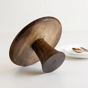 Plato Redondo para Pastel de Madera Hecho a Mano, No Tóxico, Ecológico, Duradero, Ajustable, Ligero, Pintado a Mano, 10x10x5 Pulgadas (LxAnxAl) - Product Image 6