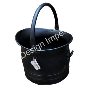 Seau à charbon de qualité spéciale avec poignée facile à soulever métal fonte élégant seau à charbon industriel utile seau et pot de stockage - Product Image 3