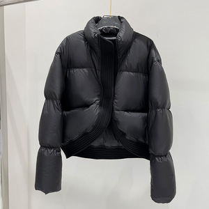 Chaqueta de Invierno Acolchada Personalizada OEM 2025 para Mujer, Chaqueta Corta de Alta Calidad para Exteriores, Abrigo Cálido con Bordado, Chaqueta de Burbujas - Product Image 1