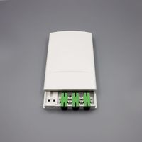 FIBERVISION HG-06F 6-Core ABS+PC Fiber Outlet Box Mini Indoor Wall Mount Fiber Optic Terminal Box NAP FTTH Wall Socket