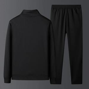 Trajes de chándal para hombre, conjunto de 2 piezas, otoño, a prueba de viento, cuello alto, cremallera completa, chándal, informal, cómodo, senderismo, trotar, traje deportivo - Product Image 2