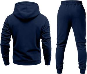 Conjunto Deportivo de 2 Piezas para Mujer, Sudadera con Capucha y Pantalones Deportivos Estampados, Talla Grande, Ropa Deportiva de Invierno Transpirable, Unisex - Product Image 3