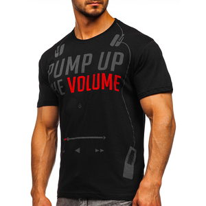 Camiseta de Manga Corta para Hombre, Negra, Estampada, Transpirable, 100% Algodón Orgánico, 200 Gramos, Jersey, Estampado Serigrafiado, Diseño Sólido - Product Image 3