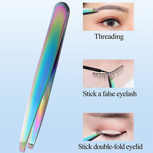 Pinzas para Cejas de Acero Inoxidable Clásicas de Precio de Fábrica KAAMIR INSTRUMENTS, Punta Puntiaguda, Ligeras, Ecológicas, Etiqueta Personalizada - Product Image 3