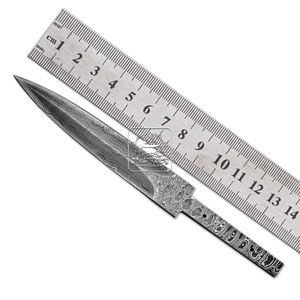 Acero de Damasco Hecho a Mano de 192 Capas, 25mm 95mm 58-62 HRC, Patrones de Gota de Lluvia Personalizables OEM, Cuchillo de Bolsillo para Supervivencia y Caza - Product Image 3