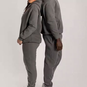 Sudadera con capucha Unisex con estampado completo personalizado nuevo invierno sudadera gruesa de gran tamaño con cuello con capucha y logotipo frontal para hombres y mujeres - Product Image 4