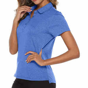 Ropa informal de secado rápido para mujer, camisetas de polo, precio al por mayor, camisetas de polo hechas a medida para mujer - Product Image 2