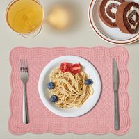 Napperons matelassés 13x18 pouces napperons rectangulaires pour Table de cuisine 100% coton tissu