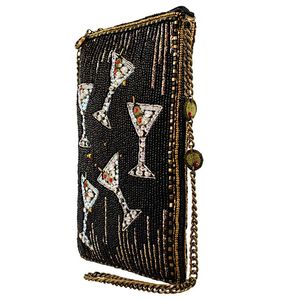 Sac à bandoulière pour smartphone en perles brodées à la main, style vintage, sac de téléphone en perles de graines avec bandoulière croisée - Product Image 6