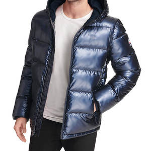 Blouson matelassé standard pour homme avec poche latérale, fermeture éclair avant, manches longues, col à capuche, look décontracté, veste pour homme, vestes pour homme - Product Image 4