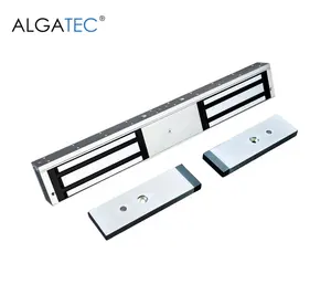 ALGATEC Door Security Lock 12v/24v Até 1200lbs Holding Force Série de porta de folha dupla Fechadura Magnética Com Contato Magnético