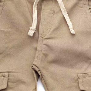 Pantalon Cargo Jogger pour Enfant en Sergé Extensible avec Poches, Chevilles Resserrées et Cordon de Serrage pour Garçon - Product Image 5
