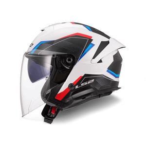 LS2 OF618 VERSO II Racing Motorcycle Helmet Retro Style Quick Release Closure Flip Visor XL Size ECE 22.06 Approved PC PP <b>Boxed</b> - Product Image 1