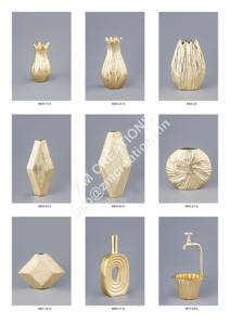 Aluminum & Iron Metal Vase <b>for</b> Home Decor Office Living Room Bedroom <b>Table</b> <b>Top</b> Modern Design <b>for</b> <b>Flower</b> Plants - Product Image 6